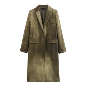 Women's Fashion Casual Tie-dye Long Coat | ShopDecimals