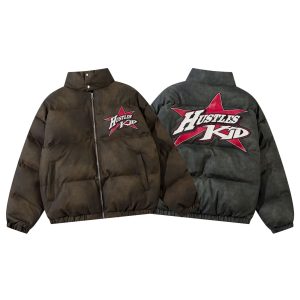 High Street Vibe All-match Embroidery Cotton Coat Jacket | ShopDecimals