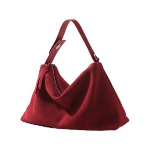 Cross-body Pillow Bag Women's One-shoulder Matte Cowhide Commuter Bag | ShopDecimals