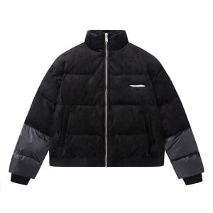Suede Stitching Warm Cotton Jacket Men's And Women's Coats | ShopDecimals