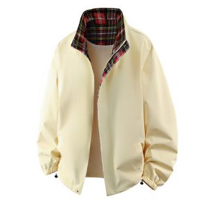 Men's Coat Workwear Stand Collar Pu Jacket | ShopDecimals