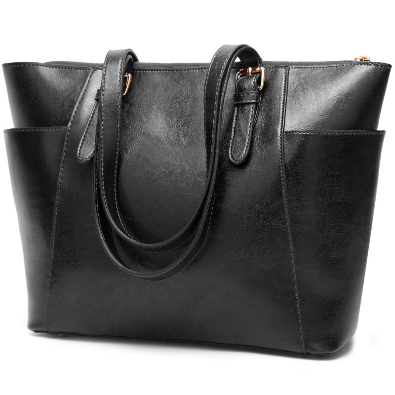Oil Wax Leather Women Handbag Large Capacity Tote Bag | ShopDecimlas