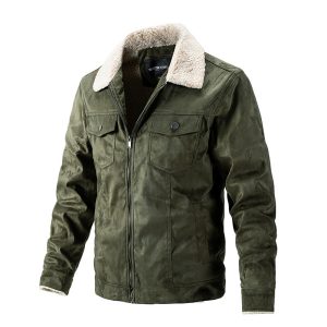 Men's Suede Top Cashmere Lapel Jacket | ShopDecimals