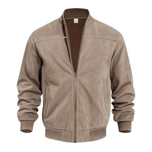 Men's Casual Plus Size Suede Zipper Men's Jacket | ShopDecimals