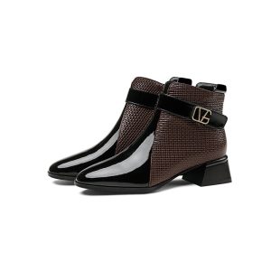 Autumn And Winter Chunky Heel Pointed-toe Fashion Ankle Boots | ShopDecimals