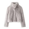 Women's Fashion Simple Leather Fur Coat | ShopDecimals