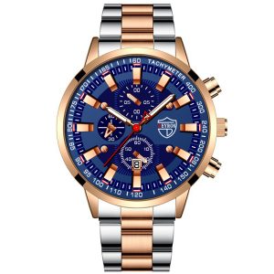 Stainless Steel Luminous Quartz Wristwatch For Men | ShopDecimals