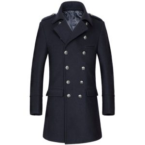 Men's long-length Winter season Lapel Coat | ShopDecimals