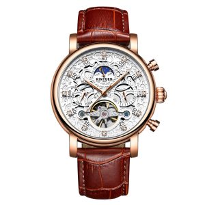 Business Genuine Leather Men's Mechanical Watch | ShopDecimals