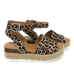 Hemp Rope Slope with Thick Bottom Large Size Fish Mouth Sandals Women | ShopDecimals