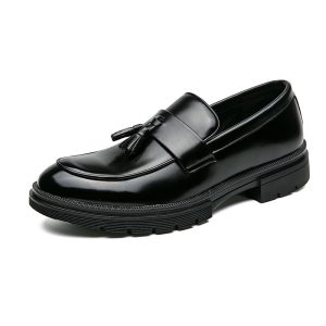 Spring And Autumn Men's Brogue Business Formal Wear Loafers Leather Shoes | ShopDecimals