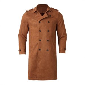 American Retro Suede Coat Men's Mid-length | ShopDecimals