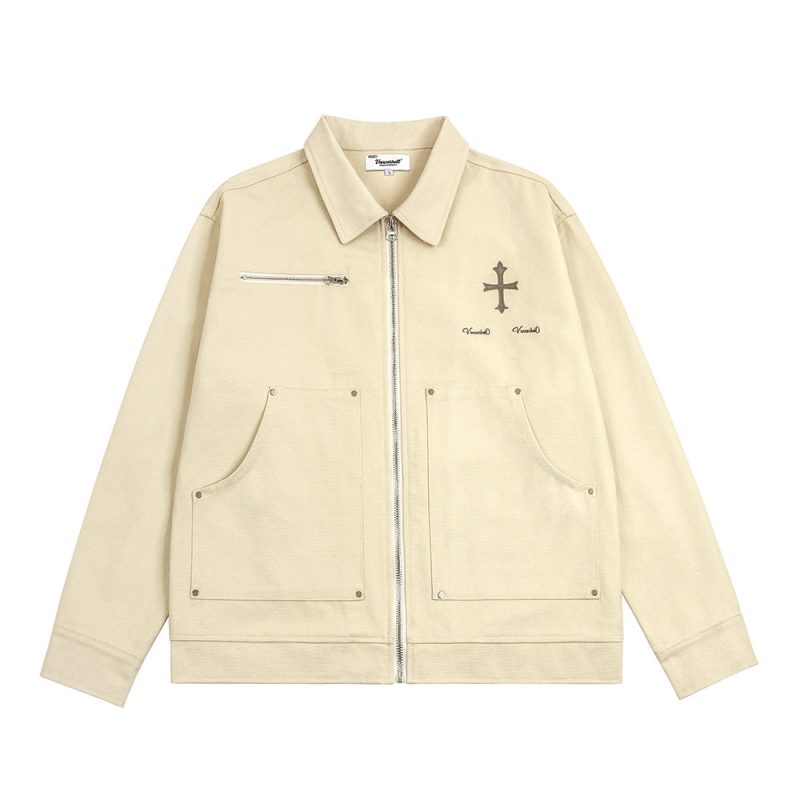 Trendy Punk Cross Special Jacket Coat For Men | ShopDecimals