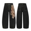 Retro Street Simple Loose Machete Denim Trousers | ShopDecimals