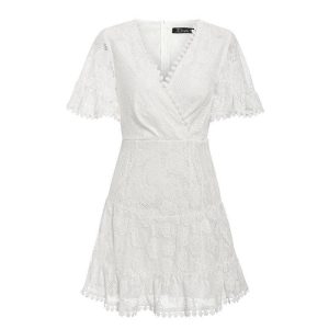 Women's Slim Lace Sleeve Dress | ShopDecimals
