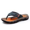 Large Dock Layer Cowhide Men's Flip-flops | ShopDecimals