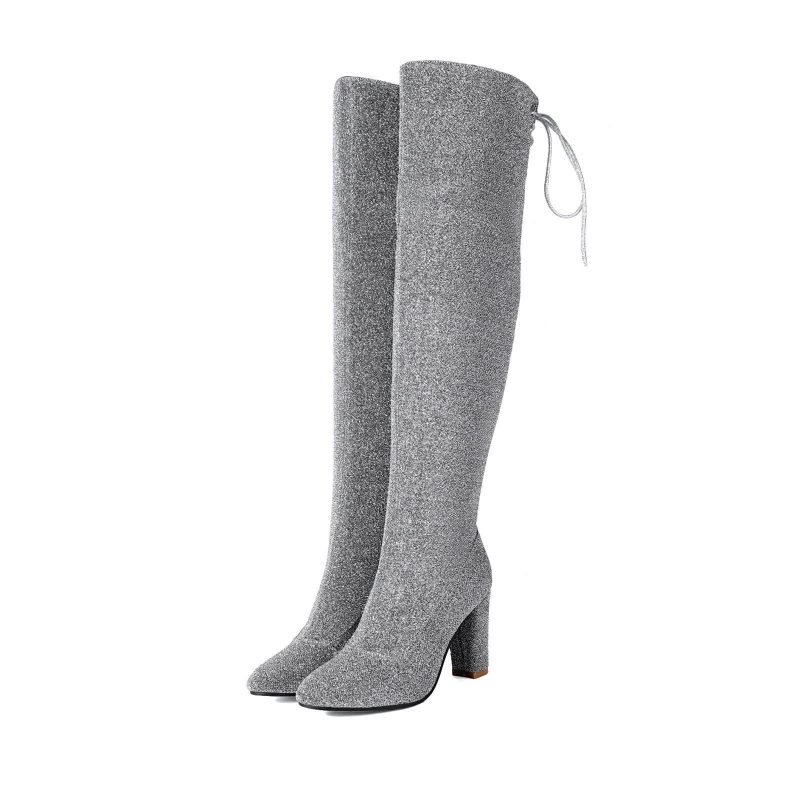 Over-the-knee Nightclub Knight 40-47 Large Size Boots | ShopDecimals