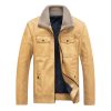 Leather Men's Tooling Jacket Plus Velvet Thickening | ShopDecimals