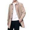 Casual Windbreaker Men's Casual Long Lapel Coat | ShopDecimals