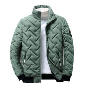 Men's Autumn Winter Coat Short Stand Collar Lightweight Jacket | ShopDecimals