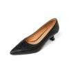 Soft Sheepskin Pointed Toe Stiletto Low-cut Shoes Women's Leather Shoes | ShopDecimals