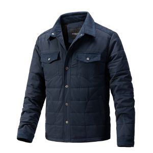 Casual Fall Winter Men Lapel Plaid Coat | ShopDecimals