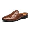 Men's Lazy Semi Slipper Leather Shoes | ShopDecimals