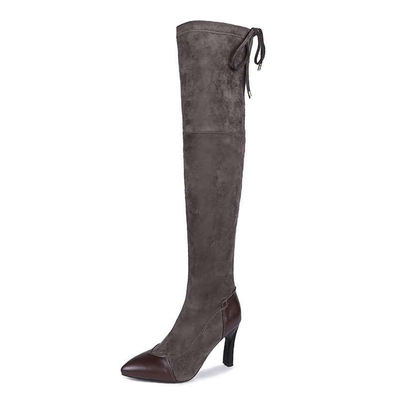 Autumn And Winter Women's Shoes Korean Style Over-the-knee Women's Boots | ShopDecimals