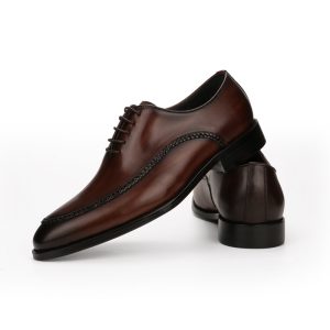 Leather Shoes For Men With Cowhide Head And Low Top | ShopDecimals