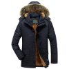 Jacket Fleece-lined Thickened Military Coat for Men | ShopDecimals