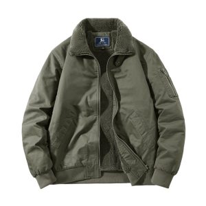 Men's Plus Size Padded Lapel Cotton-padded Jacket Overalls | ShopDecimals