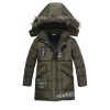 Winter Children's Trendy Cotton-padded Jacket Mid-length Letter Cotton-padded Coat | ShopDecimals