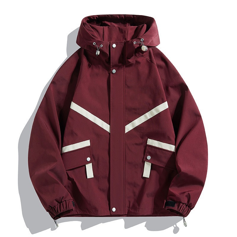 Hooded Jacket Waterproof Fashionable Jacket Outdoor Leisure Couple's Tops | ShopDecimals
