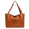 Soft Leather Retro Oil Waxed Leather Large Capacity Shoulder Bag | ShopDecimals