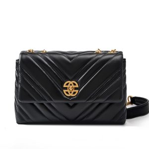 Women's Cowhide Diamond Chain Square Shoulder Messenger Bag | ShopDecimals