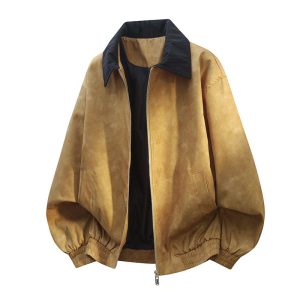 Stitching Lapel Casual Jacket Coat Men | ShopDecimals