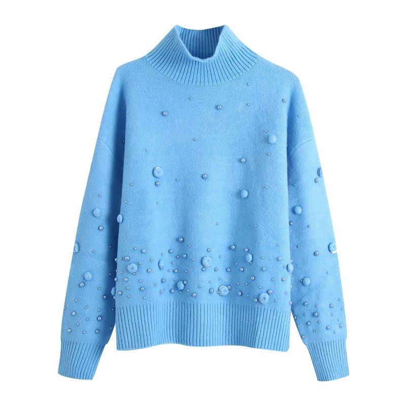 Fashion Sequined Knit Sweater Loose Long Sleeve Sweater | ShopDecimals