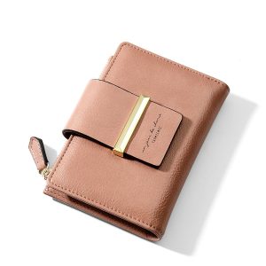 Multifunctional Coin Purse Mid-length Ins Wallet Casual Folding Pu Wallet Ladies
