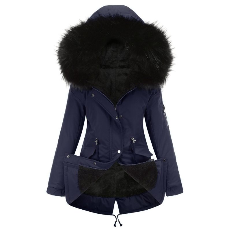 Parka Cotton-padded Coat Mid-length Hooded | ShopDecimals