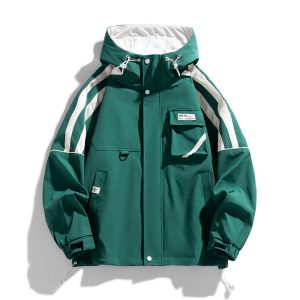 Coat Men's Hooded Work Clothes Casual Loose Teen Trendy Jacket | ShopDecimals