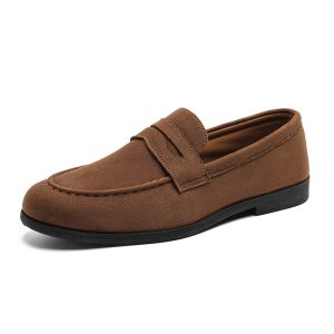 Square Toe Height Increasing Slip-on Loafers Men's Casual Shoes Platform | ShopDecimals