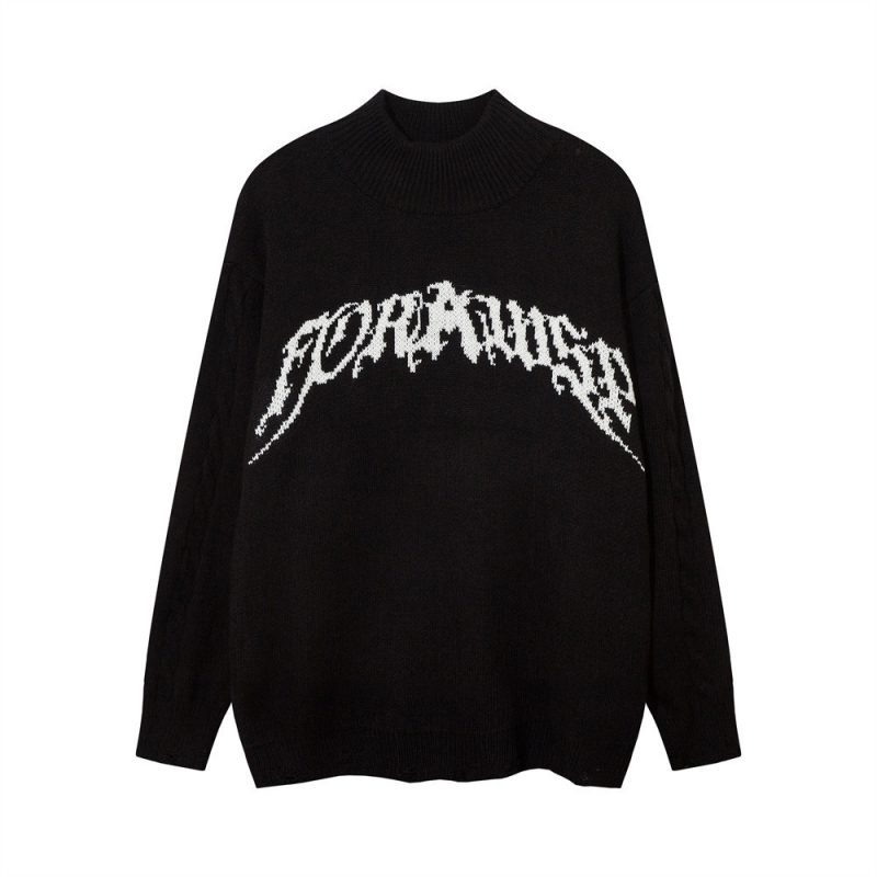 Letter Jacquard Sweater For Men | ShopDdecimals