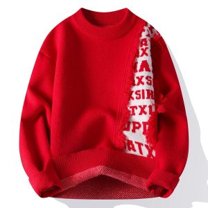 Fashionable Knitted Pullover Men's Long Sleeve | ShopDecimals