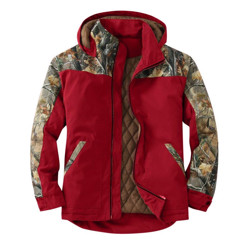 European And American Printed Thickened Men's Zippered Hooded Cotton Coat | ShopDecimals