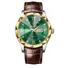 Genuine Leather Men's Waterproof Leisure Fashion Businessmen's Quartz Watch | ShopDecimals
