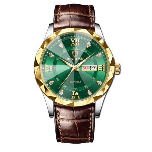 Genuine Leather Men's Waterproof Leisure Fashion Businessmen's Quartz Watch | ShopDecimals