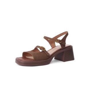 Open Toe Square Toe Women's Commuter Out Retro Platform Sandals | ShopDecimals
