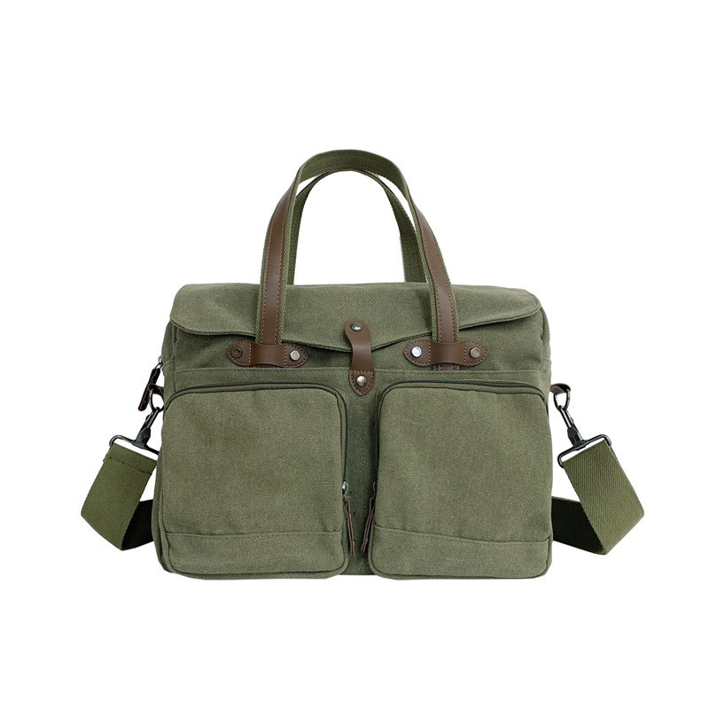 Outdoor Travel Multi-compartment Large Capacity Canvas Men's Crossbody Bag | ShopDecimals