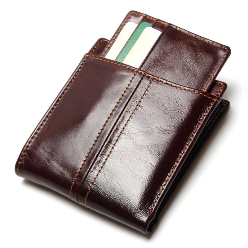 Antimagnetic Leather Men's Wallet With Detachable | ShopDecimals