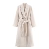 Women's Blend With Belt Long Overcoat Outerwear | ShopDecimals